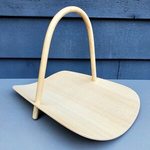 Danish Designer Wooden Basket Magazine Holder by Fritz Hansen